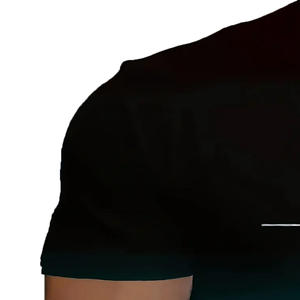 T-shirt en fibre de bambou tricoté pour homme, très demandé, col rond 3D, manches courtes décontractées avec design dégradé, couleurs et tailles personnalisables - Product Image 5