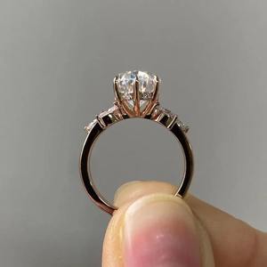 Excellent Quality Luxury 10K Gold Moissanite <b>Diamond</b> <b>Ring</b> for Engagement or Anniversary Available at Affordable Price - Product Image 3