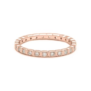 แหวนเพชรแล็บโกรว์ทรงกลม Eternity Band แหวนเพชรแล็บโกรว์สำหรับงานแต่งงานและหมั้น ทองคำแท้ 14K คุณภาพ F-VS2 แบบฝังหนามเตย - Product Image 1