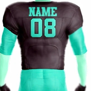 Dernier modèle personnalisé Vente en gros Uniforme complet personnalisé à manches courtes Hauts de football américain Maillot de football américain pour hommes - Product Image 6