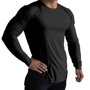 Streetwear T-shirt à manches longues pour hommes Fabricants de vêtements T-shirt personnalisé de haute qualité T-shirt pour hommes T-shirts en coton pour hommes - Product Image 2