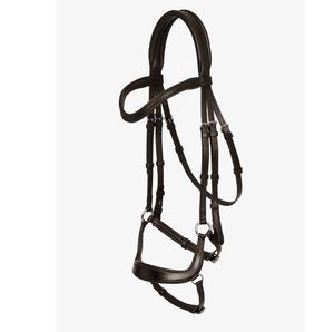 Mejor nueva brida de caballo occidental anatómica Monocrown negro/marrón brida de gota suave acolchado cómodo Ejercicio de cuerda de caballo de cuero - Product Image 1