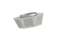Grille d'aération industrielle en aluminium à six voies avec une grande capacité de débit d'air et une construction résistante à la corrosion