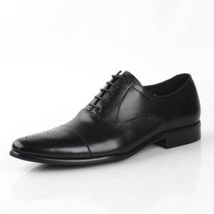 Zapatos de Vestir para Hombre de Cuero Esmerilado Vintage con Paneles Elásticos y Tacón Resistente al Desgaste - Product Image 4