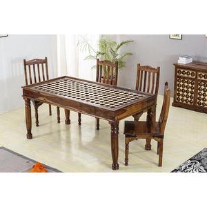 Mesa de comedor de pino macizo minimalista de lujo moderno con detalles de latón convertibles para el hogar Cocina sala de estar - Product Image 5