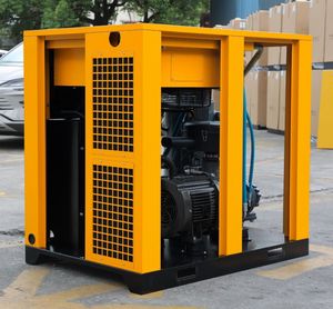 Compresor de Aire de Tornillo Amarillo de 45KW y 12 Bar, Unidad de Compresor Industrial de Accionamiento Directo Tipo Vibración para Suministro de Aire en Fábricas - Product Image 3