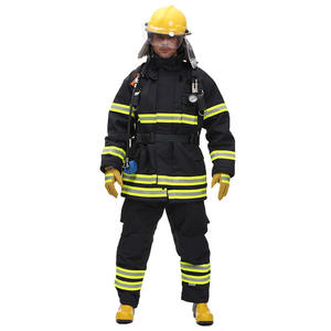 Traje de Bombero Reflectante de Aramida, Uniforme de Cuerpo Completo, Ropa de Trabajo, Ropa de Seguridad para Entrenamiento de Rescate contra Incendios, Equipo de Rescate de Emergencia - Product Image 1