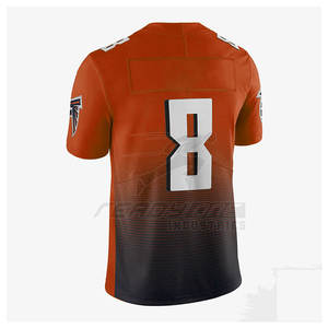 Jersey de fútbol americano para entrenamiento con dobladillo de longitud extendida, Jersey de fútbol de práctica, cuello acanalado para uso de práctica de equipo - Product Image 6