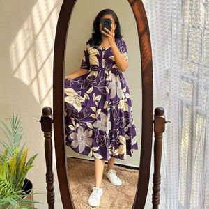 Vestido de una pieza Georgette con estampado floral de diseñador para mujer Vestido de boda y fiesta de seda de manga larga con estilo Salwar - Product Image 1