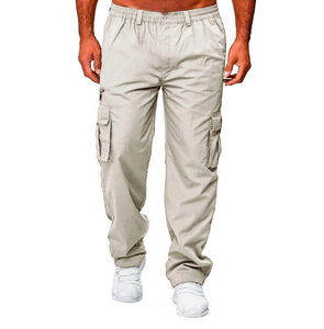 Pantalon cargo décontracté à poches multiples pour hommes, jambe droite, pantalon décontracté à la mode et confortable pour hommes, vêtements de plein air - Product Image 5