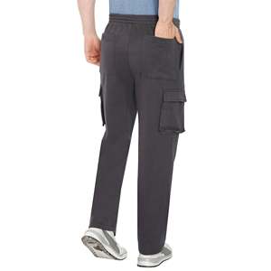 Nuevos pantalones Cargo de moda para hombre, pantalones holgados con estampado de hojaldre, pantalones de chándal rectos con cordón, ropa de calle, pantalones de algodón 100% para hombre - Product Image 2