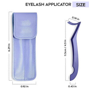 Applicateur de faux cils en acier inoxydable Durable de haute qualité violet outil de beauté à pointe lisse pour les sourcils et l'extension - Product Image 6