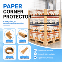 Protection d'angle et de bord en papier kraft brun recyclable en forme de U pour cadres photo, peintures et emballages d'expédition (vente en gros)