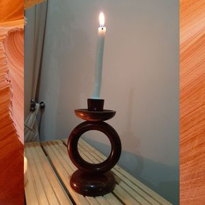 Mini Round Chandelier <b>Wooden</b> <b>Candle</b> Stand, Stylish <b>Wooden</b> box <b>Candle</b> Stand, <b>Wooden</b> <b>Pillar</b> <b>Candle</b> <b>Holder</b> - Product Image 5