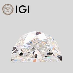 Diamante de Laboratorio en Forma de Media Luna de 1 Quilate, Claridad VS1, Certificado IGI, Corte Media Luna - Product Image 1