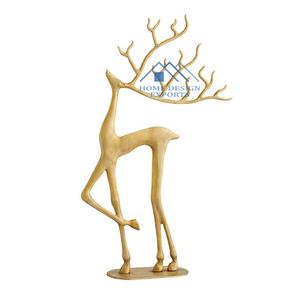 Décor de noël Sculpture de Table de renne pour décorations de Table 2022 nouvelle collection Sculpture de Table de cerf en Aluminium en métal - Product Image 1