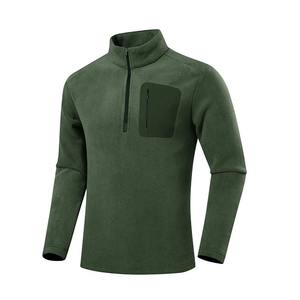 Otoño Invierno nuevo estilo 100% algodón sudadera polar de doble cara de manga larga para hombres camisa deportiva fina primavera otoño - Product Image 3