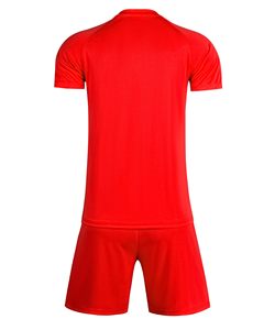 เสื้อกีฬากางเกงขาสั้นผ้าแห้งเร็วผ้าโพลีเอสเตอร์ชุดฟุตบอลออกแบบได้ตามต้องการ - Product Image 2