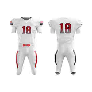 Uniforme écologique de football américain en polyester avec design respirant adapté aux initiatives des équipes sportives vertes - Product Image 3