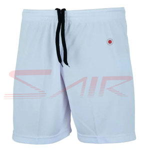 กางเกงขาสั้นออกกำลังกายผ้าแคนวาสปักโลโก้ตามสั่งสำหรับผู้ชาย ผ้าฝ้าย 100% สไตล์ลำลอง ใส่เล่นกีฬา ฟิตเนส วิ่ง ออกกำลังกาย ระบายอากาศได้ดี ลายเรียบ - Product Image 4