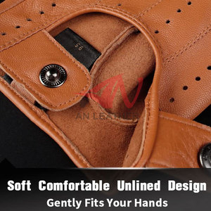 Guantes de Cuero para Conducir de Último Diseño que Ofrecen un Ajuste Cómodo y un Control Seguro al Conducir - Product Image 6