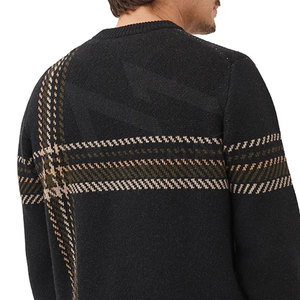 Pull d'hiver à col haut pour hommes de créateur Pull en laine tricoté à la main respirant et à la mode - Product Image 6