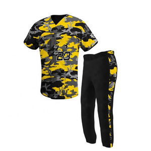 Uniforme de baseball pour adultes, ensemble complet de pantalons et de maillots 100% Polyester, respirant, vente en gros, uniforme de Softball pour femmes - Product Image 4