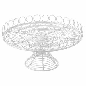 Support à gâteau en fil de fer personnalisé, finition noire, à un étage, pour la maison, les mariages, les anniversaires, les fêtes, présentoir de nourriture sur table - Product Image 4