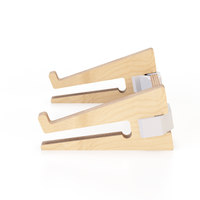 Support ergonomique pour ordinateur portable Esposit KRY-005-002 en contreplaqué de bouleau naturel pour PC, léger (1,5 kg), dimensions 32x27xh14cm