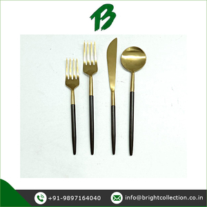 Utilisation de mariage durable en acier inoxydable Design personnalisé supérieur Vintage 2 fourchette 1 couteau cuillère couverts ensemble de poignée en émail - Product Image 2