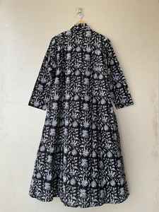 เดรสผ้าคอตตอนพิมพ์ลายดอกไม้สไตล์อินเดียแบบนุ่มสำหรับฤดูร้อน - Product Image 2