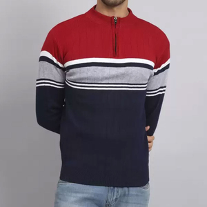 Jersey de hombre de calidad superior, mezcla de poliéster/algodón, lana de invierno, liso teñido, logotipo personalizado, ropa de calle - Product Image 4