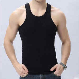 Men's Plus Size Sleeveless Tank Tops Breathable Knitted <b>Muscle</b> <b>Vest</b> Workout Shirt Loose Fit Athletic Gym Fitness Clothing - Product Image 2