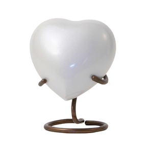 Urne de crémation pour animaux de compagnie en forme de coeur souvenir funéraire mémorial cendres urne patte gravée décorative enterrement cendres urne - Product Image 6