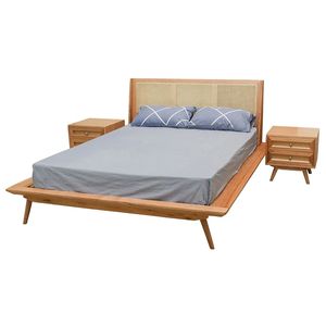 Mid-Century Modern Bed Marco de madera de teca - Product Image 2