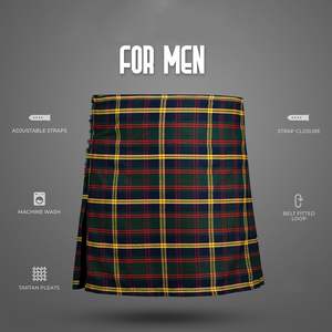 Tartán Escocés del Cuerpo de Marines para Hombre, Diseño Plisado con Cierres de Hebilla, Tela de Lana Ligera y Duradera 2026 - Product Image 6