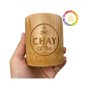 Tasse sans poignée en bambou faite à la main | Tasse à boire durable et réutilisable | Cadeau écologique pour les amateurs de mode de vie vert - Product Image 5