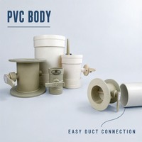 Amortisseur de contrôle du volume de l'air, en plastique, à multiples lames, en polypropylène, pvc