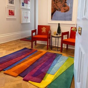 Alfombra de lana moderna para uso doméstico, construcción suave, duradera y ecológica para sala de estar, dormitorio, comedor, suelo decorativo - Product Image 1