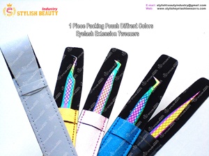 Pince à épiler droite Pro en acier inoxydable de marque privée avec pointes acérées Cils épais et minces couches de pinces à épiler - Product Image 6