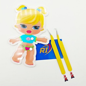 Professional <b>Eyelash</b> Tweezers-Precision Fanning Isolation Stainless Steel Customized Logo Packaging for <b>Eyelash</b> Extension - Product Image 5