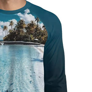 Chemises de pêche en jersey à manches longues en polyester/coton, design personnalisé, fabrication directe d'usine, respirantes, pour l'hiver, service OEM - Product Image 3