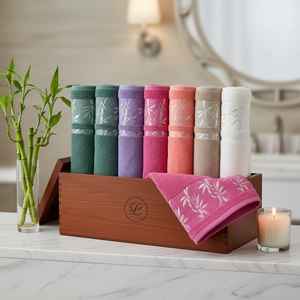 Wholesale 100% Micro Cotton Bamboo Blend Woven Hotel Bath Face <b>Towel</b> Ultra Soft Absorbent Home Use MYT-EX Brand Made in Turkey - Product Image 6