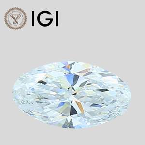 Diamant de laboratoire Moval 1 carat F VS2 certifié IGI, taille Moval, en vrac - Product Image 1