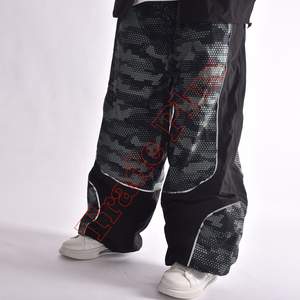 Pantalones de Esquí Holgados para Hombre, Estampado de Camuflaje, Impermeables, Transpirables, con Cierre de Cordón, Pierna Ancha, Pantalones de Snowboard - Product Image 2