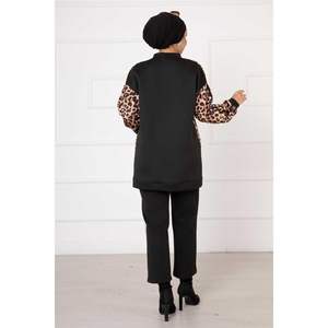 Scuba Costume 2 pièces à motifs léopard Noir - Product Image 6