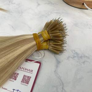 Prix de gros pour Microring Tip prêt à expédier toutes les couleurs du client extensions de cheveux bouclés ondulés droits couleur piano cheveux humains - Product Image 4