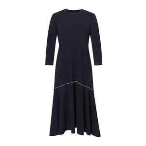 Proveedores personalizados verificados Mujeres Coreano Vintage A-Line Vestido de punto Clásico Elegante Ropa de mujer - Product Image 1