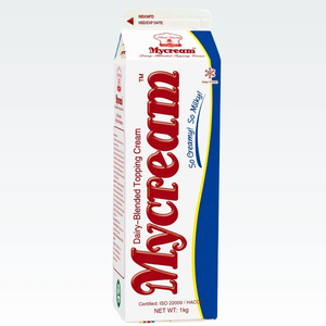 Venta al por mayor Delicious Halal Bakery Non Dairy Cream OEM Mycream White Non-Dairy Topping Creamer Food 1KG Buen Precio - Product Image 1