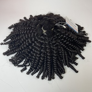 Super venta al por mayor doble dibujado virgen brasileño Fumi Pixie rizado/Pissy rizado cabello humano tejido paquetes vietnamita cabello humano - Product Image 4